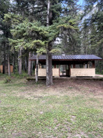 Covered picnic area.