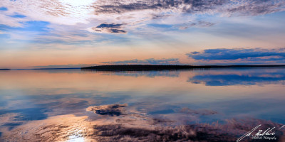 Early morning on Waterbury lake