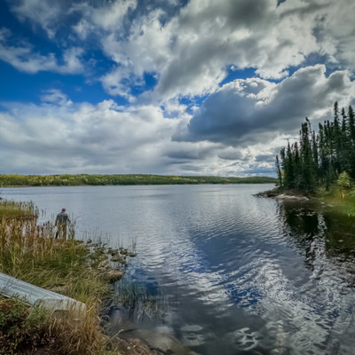 A short 100m or so portage gets you to the lake. 