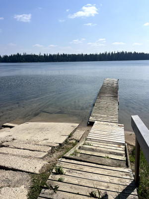 Cement launch and dock