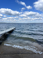 Cement launch with dock.