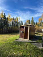 Outhouse near the launch.