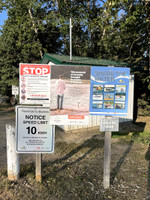 Boat launch signage.