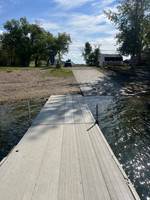 Concrete launch and dock.