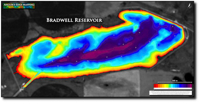 Angler's Edge map for Bradwell Reservoir