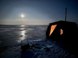 1am just after catching a burbot 