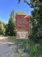 Beach signage.