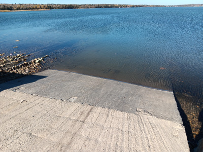 Cement launch at Bell's Beach