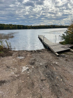 Gravel launch and dock.