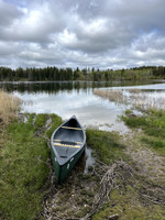 Launching my canoe at the north boat launch.\