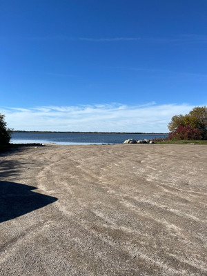 Turn around at the boat launch.