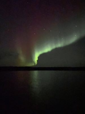 Northern Lights at Moose Horn Lodge