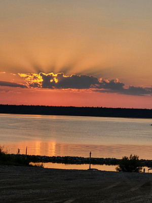 View from Tobin Lake Leisure's Sunset Ridge Boat Launch &amp; Recreation Area.