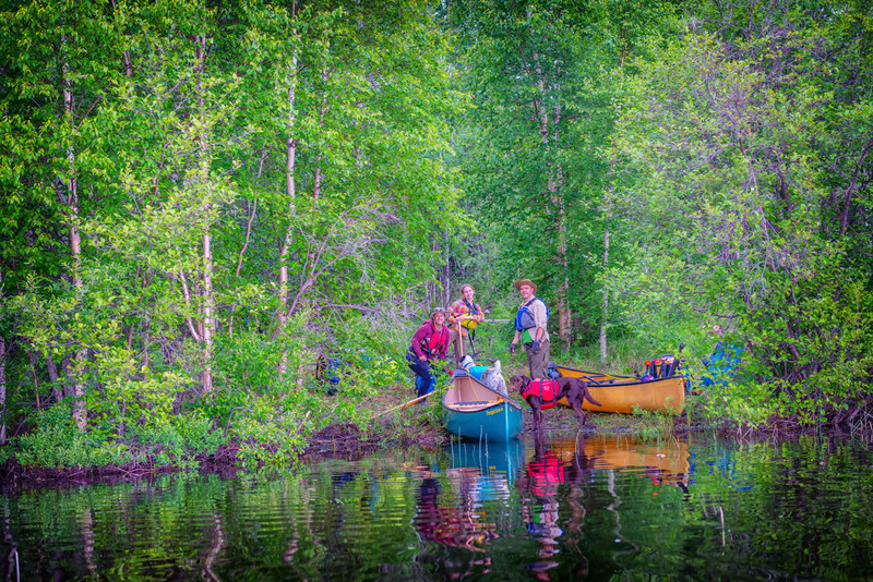 portage leaving upper waddy lake