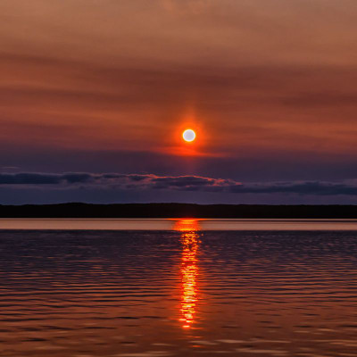 the campsite is a great location to get sunsets photos from