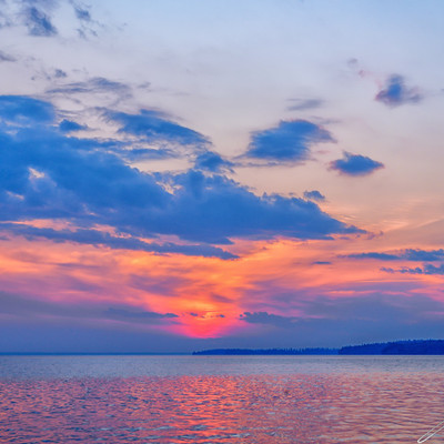 Sunset from the beach