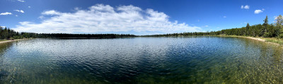 Panorama of the lake.