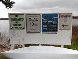 Boat launch signage