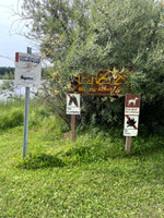 Boat launch signage.