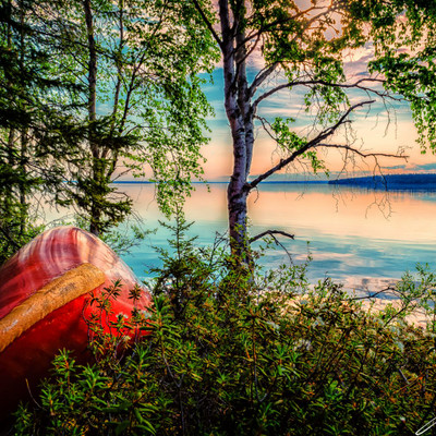 Early morning on Waterbury lake