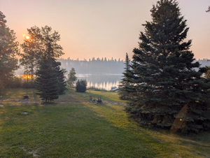 Smoky Sunrise at Piprell Lake - July 23