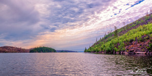 The lake has had many different forest fires go through it recently