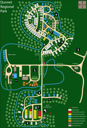 Map of the regional park.