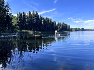 Searching for hidden treasures on the lake bottom 