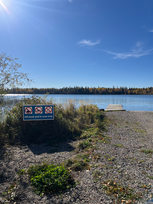 Cement launch and dock.