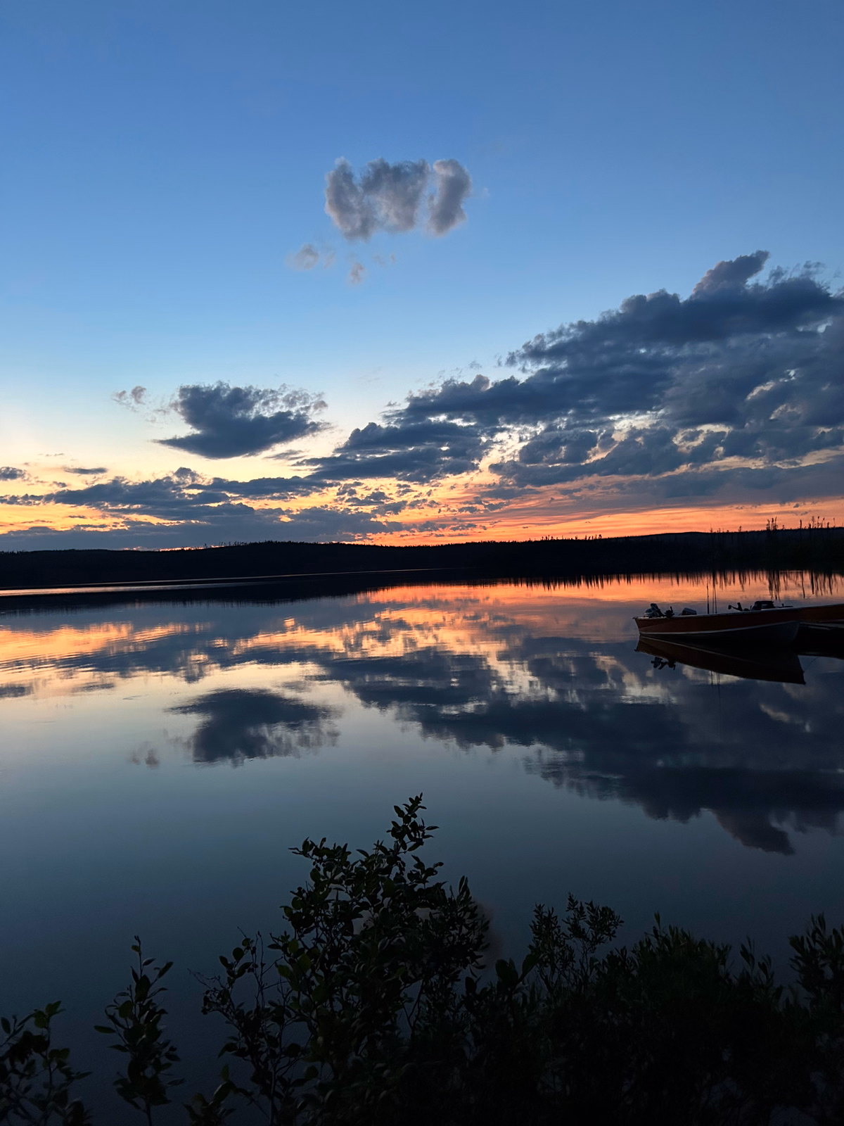 The sunsets are amazing at camp.
