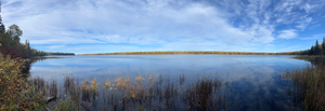 Panoramic view of the lake.