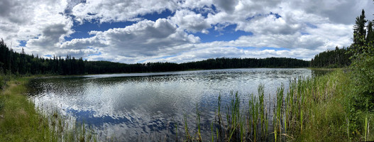 Panorama of the lake.