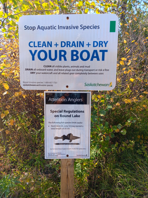 Special angling restriction sign