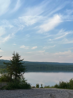 view from the shore.