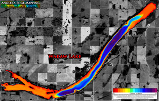 Angler's Edge map for Wakaw Lake