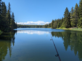 From the public dock at the end of the lake