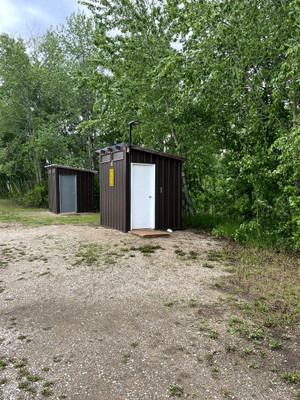 Bathrooms at the boat launch.