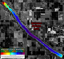 Angler's Edge map for Buffalo Pound Lake