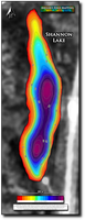 Anglers Edge map for Shannon Lake