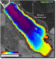 Angler's Edge map for Zelma Reservoir