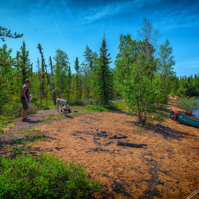 one of the many beach campsite sites