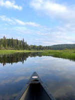 Mouth of the river on the eastern side of the lake.