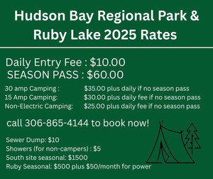 Regional Park Rates for 2025.
