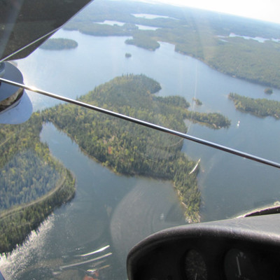 Hollowell Island in Hollowell Lake
