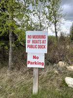 Boat launch signage #1