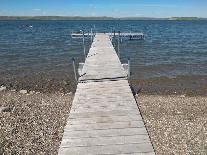 Fishing dock at Cypress Lake recreation site