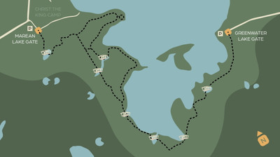 Map of Klinger's Trail.