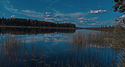 View from the Bay of Eagle Bay Resort looking toward the Nipekamew Lake