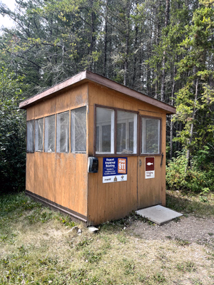 Fish filleting shack.