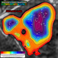 Angler's Edge map for Nesland Lake